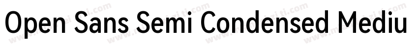 Open Sans Semi Condensed Medium字体转换